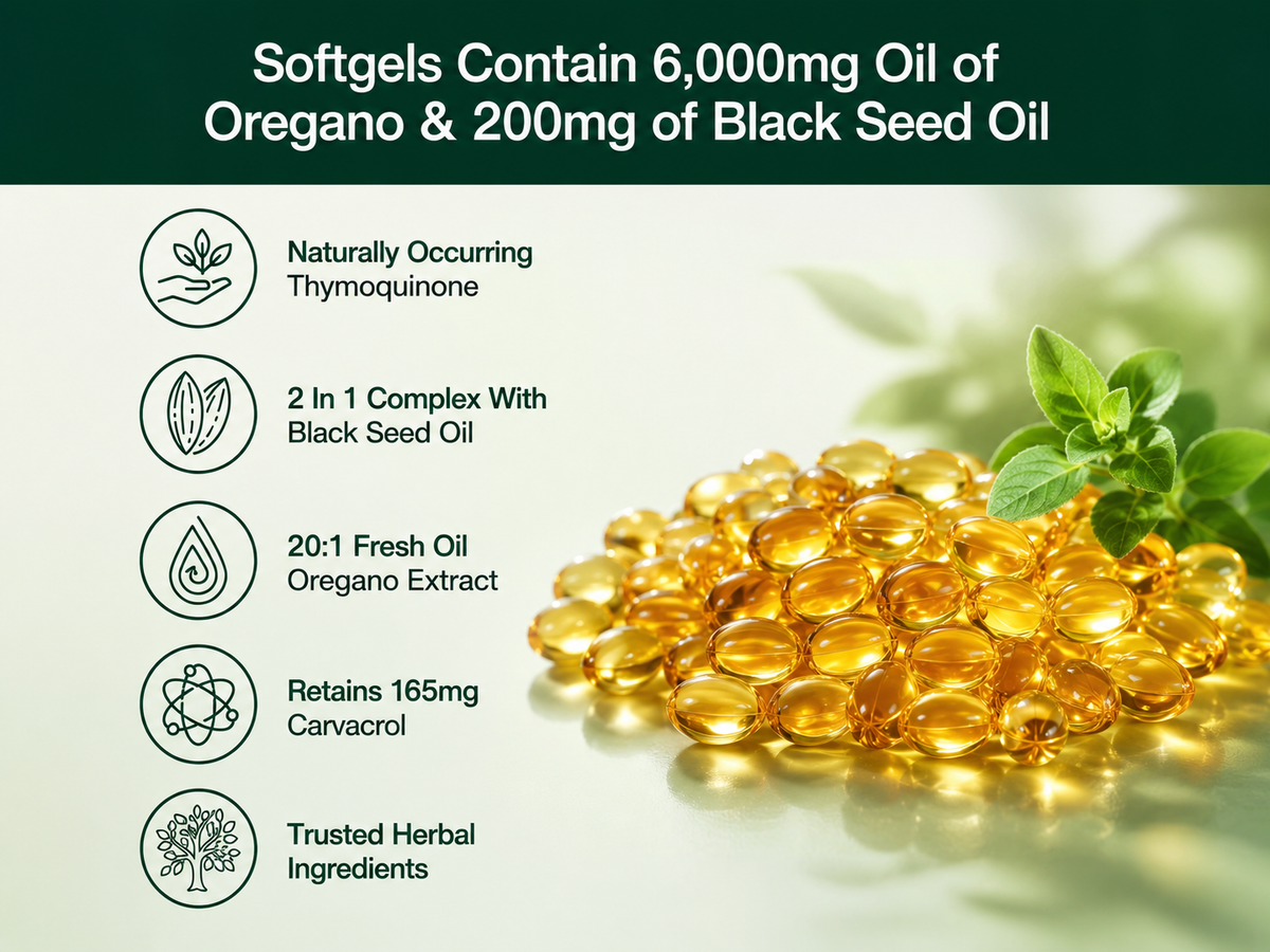 Oregano Oil 6000MG- Gut& Immune Support
