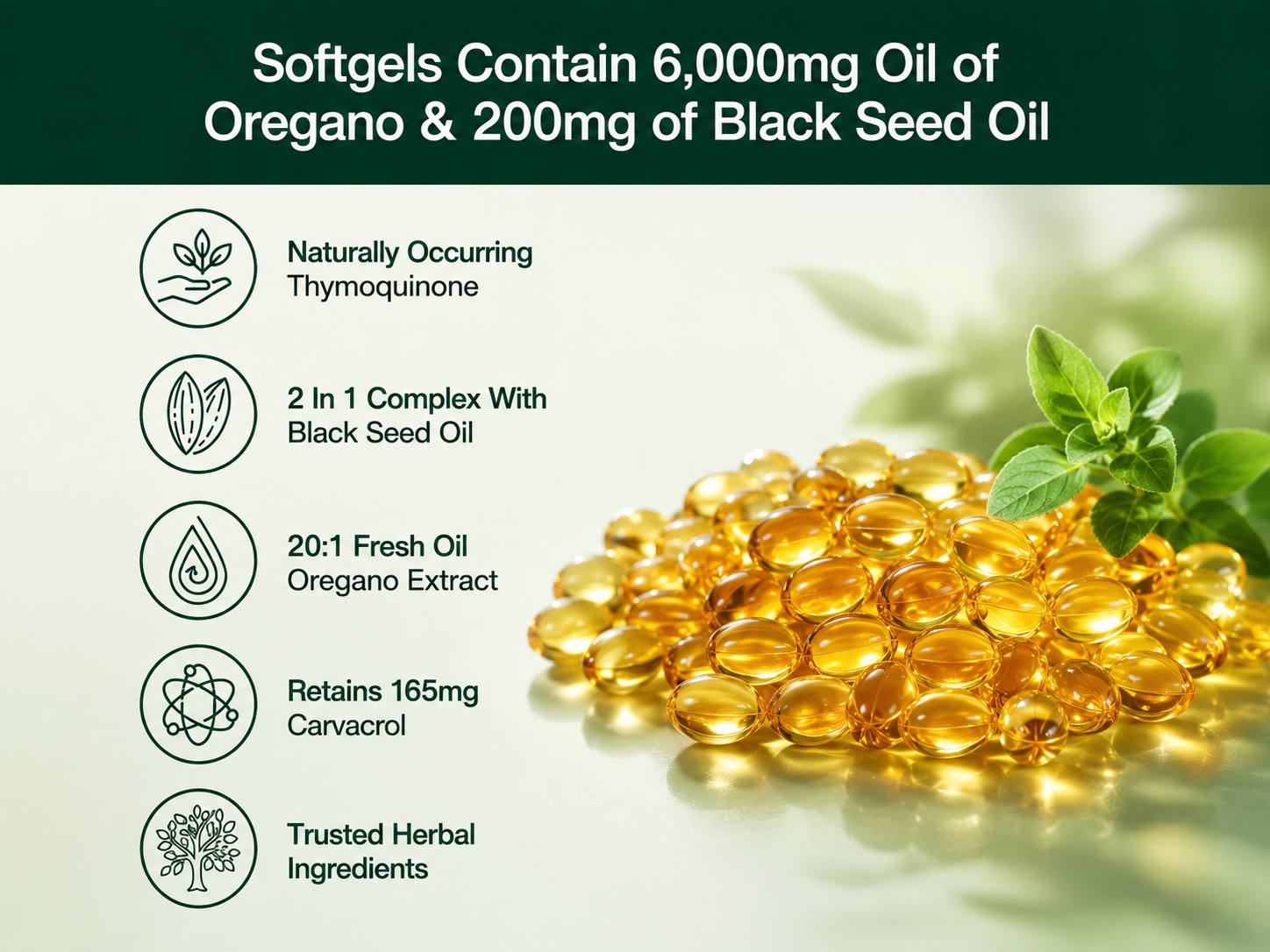 Oregano Oil 6000MG- Gut& Immune Support