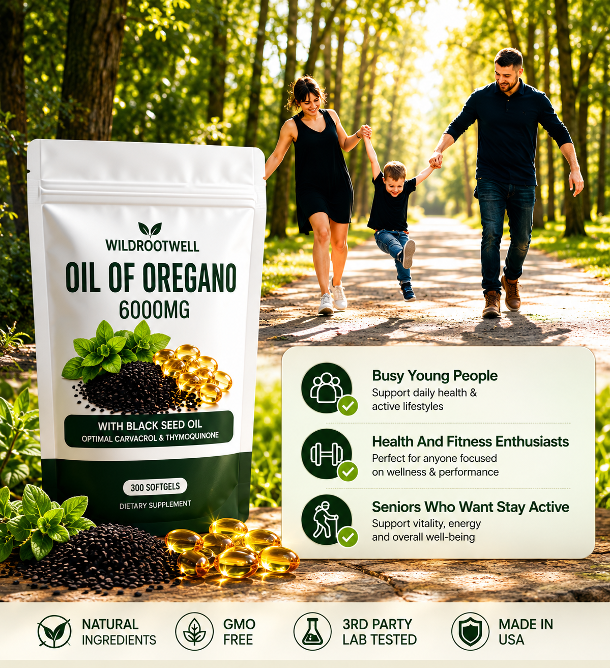 Oregano Oil 6000MG- Gut& Immune Support